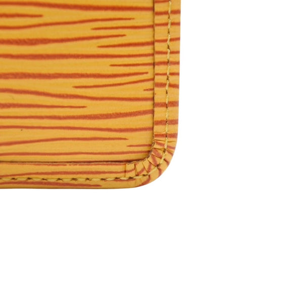 極美品 LOUIS VUITTON ルイ ヴィトン ポシェット クレ コインケース M63809 タッシリーイエロー エピレザー ゴールド金具 中古 4a001251
