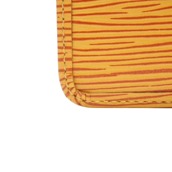 極美品 LOUIS VUITTON ルイ ヴィトン ポシェット クレ コインケース M63809 タッシリーイエロー エピレザー ゴールド金具 中古 4a001251