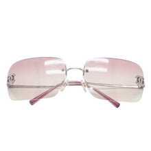画像をギャラリービューアに読み込む, CHANEL シャネル リムレスサングラス Sunglasses 62◻︎17 120 4017-D ピンク クリアカラー 美品 中古 4a001390