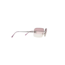 画像をギャラリービューアに読み込む, CHANEL シャネル リムレスサングラス Sunglasses 62◻︎17 120 4017-D ピンク クリアカラー 美品 中古 4a001390