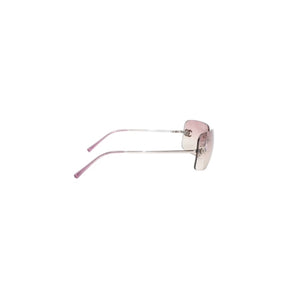 CHANEL rimless sunglasses, size 62◻17 120 4017-D Pink Clear Color Excellent Condition Used 4a001390