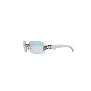 Very good condition CHANEL sunglasses eyewear 4048 c.168/6M size 59□16 125 here mark white used 4a001423