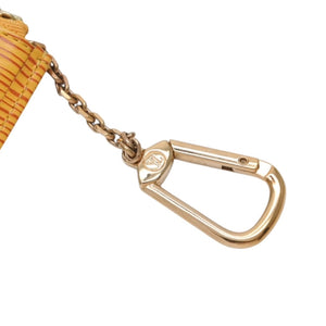 極美品 LOUIS VUITTON ルイ ヴィトン ポシェット クレ コインケース M63809 タッシリーイエロー エピレザー ゴールド金具 中古 4a001251