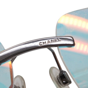 Very good condition CHANEL sunglasses eyewear 4048 c.168/6M size 59□16 125 here mark white used 4a001423
