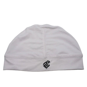 極美品 Roca wear ロカウェア キャップ ビーニー KOREA製 スパンデックス ホワイト ブラック 中古 4a001420