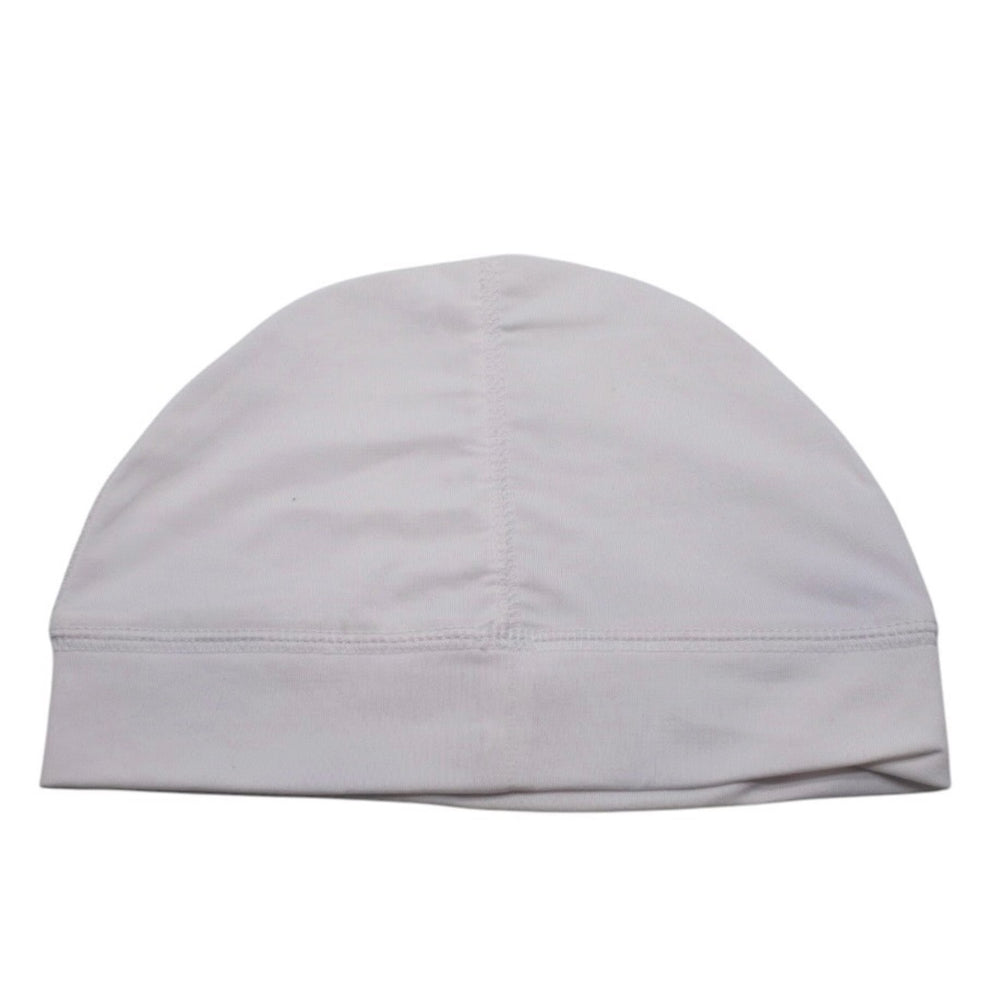 極美品 Roca wear ロカウェア キャップ ビーニー KOREA製 スパンデックス ホワイト ブラック 中古 4a001420