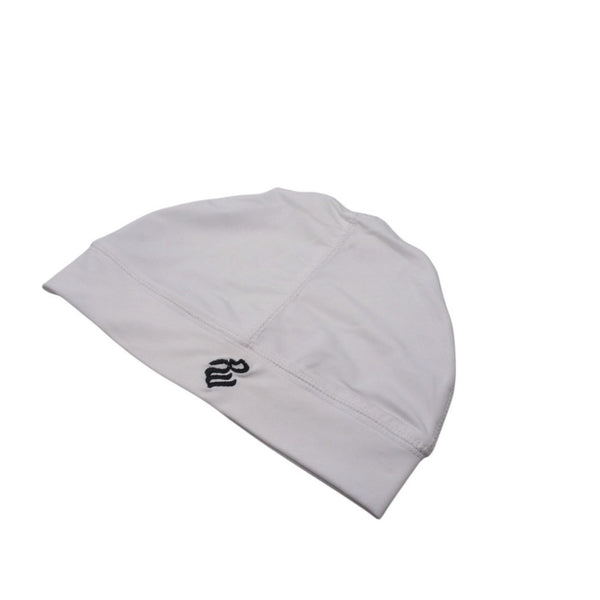 極美品 Roca wear ロカウェア キャップ ビーニー KOREA製 スパンデックス ホワイト ブラック 中古 4a001420