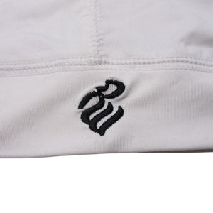 極美品 Roca wear ロカウェア キャップ ビーニー KOREA製 スパンデックス ホワイト ブラック 中古 4a001420