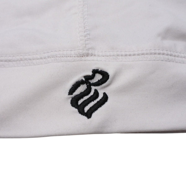 極美品 Roca wear ロカウェア キャップ ビーニー KOREA製 スパンデックス ホワイト ブラック 中古 4a001420