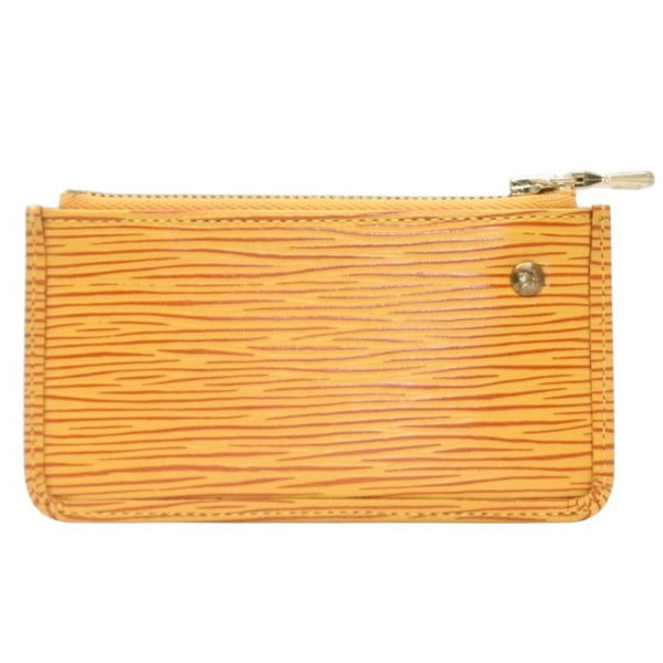 極美品 LOUIS VUITTON ルイ ヴィトン ポシェット クレ コインケース M63809 タッシリーイエロー エピレザー ゴールド金具 中古 4a001251