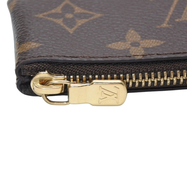 極美品 LOUIS VUITTON ルイヴィトン ポシェット クレ コインケース 小銭入れ M62650 モノグラム ブラウン 中古 4a001252