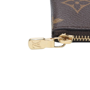 極美品 LOUIS VUITTON ルイヴィトン ポシェット クレ コインケース 小銭入れ M62650 モノグラム ブラウン 中古 4a001252