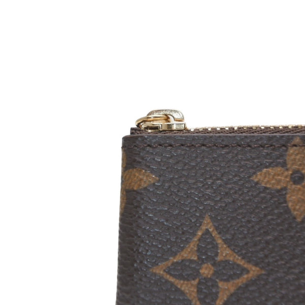 極美品 LOUIS VUITTON ルイヴィトン ポシェット クレ コインケース 小銭入れ M62650 モノグラム ブラウン 中古 4a001252