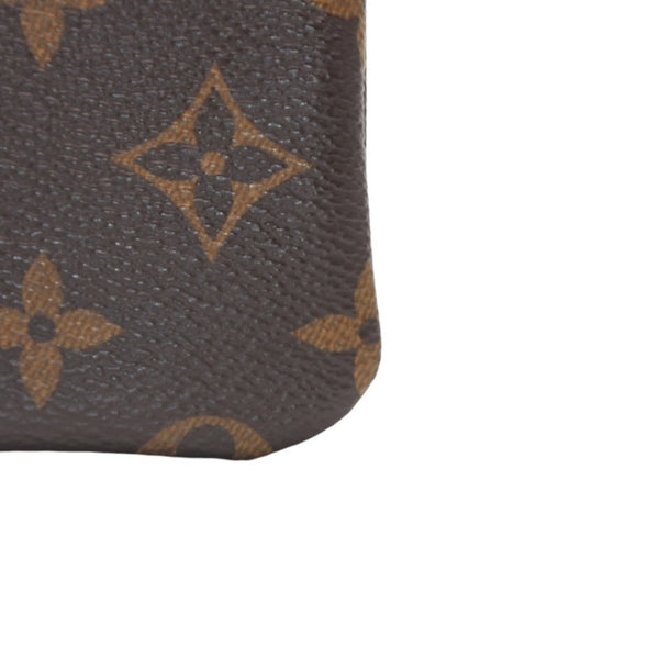 極美品 LOUIS VUITTON ルイヴィトン ポシェット クレ コインケース 小銭入れ M62650 モノグラム ブラウン 中古 4a001252