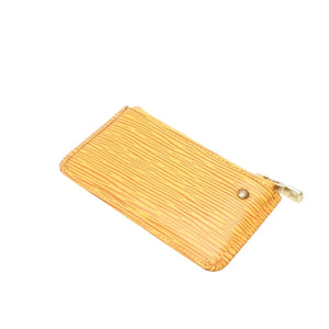 極美品 LOUIS VUITTON ルイ ヴィトン ポシェット クレ コインケース M63809 タッシリーイエロー エピレザー ゴールド金具 中古 4a001251