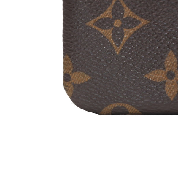 極美品 LOUIS VUITTON ルイヴィトン ポシェット クレ コインケース 小銭入れ M62650 モノグラム ブラウン 中古 4a001252