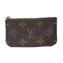 Very Good Condition LOUIS VUITTON Pochette Cle Coin Case Coin Purse M62650 Monogram Brown Used 4a001250