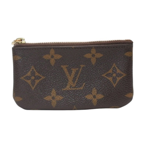 Very Good Condition LOUIS VUITTON Pochette Cle Coin Case Coin Purse M62650 Monogram Brown Used 4a001250