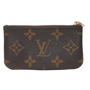 Very Good Condition LOUIS VUITTON Pochette Cle Coin Case Coin Purse M62650 Monogram Brown Used 4a001250
