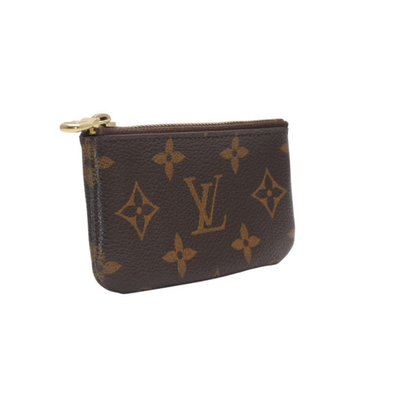 Very Good Condition LOUIS VUITTON Pochette Cle Coin Case Coin Purse M62650 Monogram Brown Used 4a001250