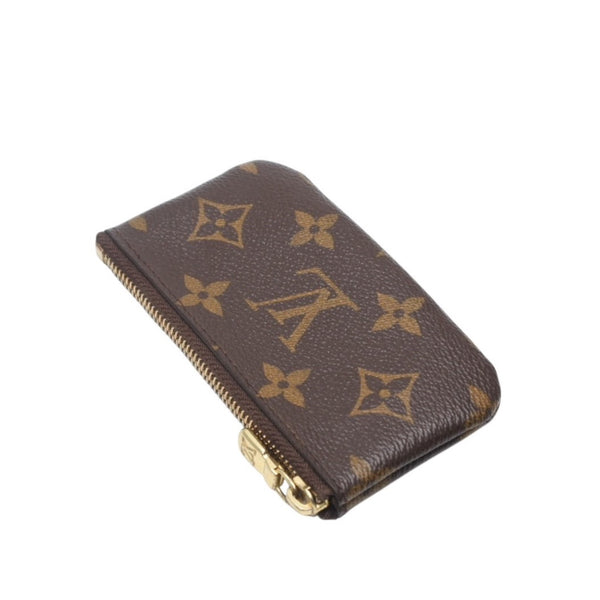 Very Good Condition LOUIS VUITTON Pochette Cle Coin Case Coin Purse M62650 Monogram Brown Used 4a001250