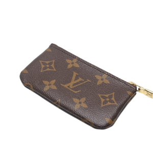 Very Good Condition LOUIS VUITTON Pochette Cle Coin Case Coin Purse M62650 Monogram Brown Used 4a001250