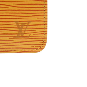 極美品 LOUIS VUITTON ルイ ヴィトン ポシェット クレ コインケース M63809 タッシリーイエロー エピレザー ゴールド金具 中古 4a001251
