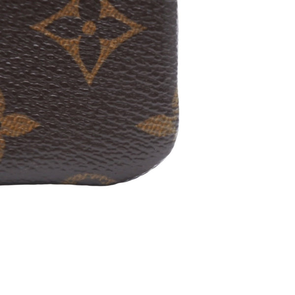 Very Good Condition LOUIS VUITTON Pochette Cle Coin Case Coin Purse M62650 Monogram Brown Used 4a001250