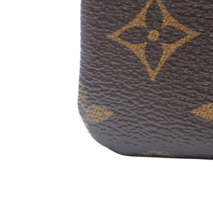 Very Good Condition LOUIS VUITTON Pochette Cle Coin Case Coin Purse M62650 Monogram Brown Used 4a001250