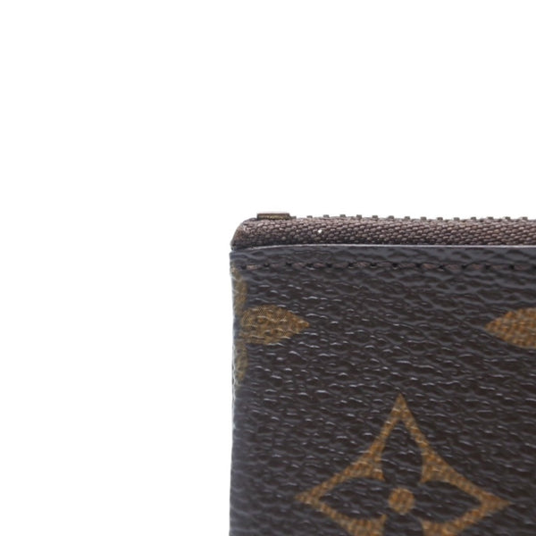 Very Good Condition LOUIS VUITTON Pochette Cle Coin Case Coin Purse M62650 Monogram Brown Used 4a001250