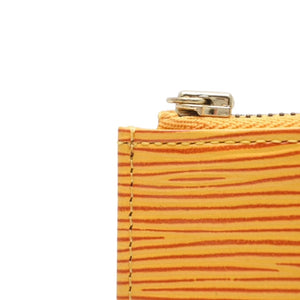 極美品 LOUIS VUITTON ルイ ヴィトン ポシェット クレ コインケース M63809 タッシリーイエロー エピレザー ゴールド金具 中古 4a001251