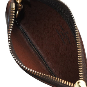 Very Good Condition LOUIS VUITTON Pochette Cle Coin Case Coin Purse M62650 Monogram Brown Used 4a001250