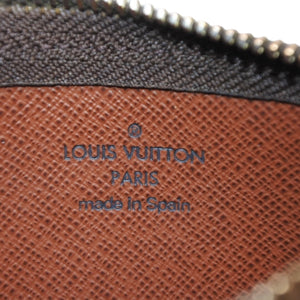 Very Good Condition LOUIS VUITTON Pochette Cle Coin Case Coin Purse M62650 Monogram Brown Used 4a001250