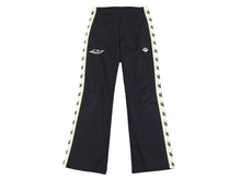 画像をギャラリービューアに読み込む, lucien pellat finet ルシアンペラフィネ スラックス ジャージ 大麻柄 ARJ04F ポリエステル ブラック グリーン サイズXS 美品 中古 4b006338