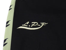 画像をギャラリービューアに読み込む, lucien pellat finet ルシアンペラフィネ スラックス ジャージ 大麻柄 ARJ04F ポリエステル ブラック グリーン サイズXS 美品 中古 4b006338