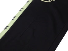 画像をギャラリービューアに読み込む, lucien pellat finet ルシアンペラフィネ スラックス ジャージ 大麻柄 ARJ04F ポリエステル ブラック グリーン サイズXS 美品 中古 4b006338