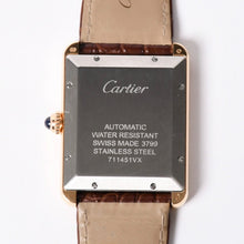 画像をギャラリービューアに読み込む, 極美品 CARTIER カルティエ TANK SOLO XL タンクソロ XL 腕時計 W5200026 重量61.63g K18PG 自動巻 Au750刻印 白文字盤 中古 4a001801