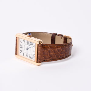 極美品 CARTIER カルティエ TANK SOLO XL タンクソロ XL 腕時計 W5200026 重量61.63g K18PG 自動巻 Au750刻印 白文字盤 中古 4a001801