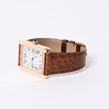 画像をギャラリービューアに読み込む, 極美品 CARTIER カルティエ TANK SOLO XL タンクソロ XL 腕時計 W5200026 重量61.63g K18PG 自動巻 Au750刻印 白文字盤 中古 4a001801