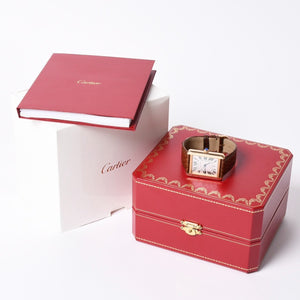 極美品 CARTIER カルティエ TANK SOLO XL タンクソロ XL 腕時計 W5200026 重量61.63g K18PG 自動巻 Au750刻印 白文字盤 中古 4a001801