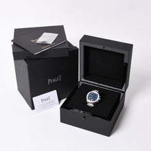 画像をギャラリービューアに読み込む, PIAGET ピアジェ Polo Watch ポロ ウォッチ 腕時計 重量約162.56g G0A41006 青文字盤 自動巻 クロノ ステンレススチール 美品 中古 4a001788