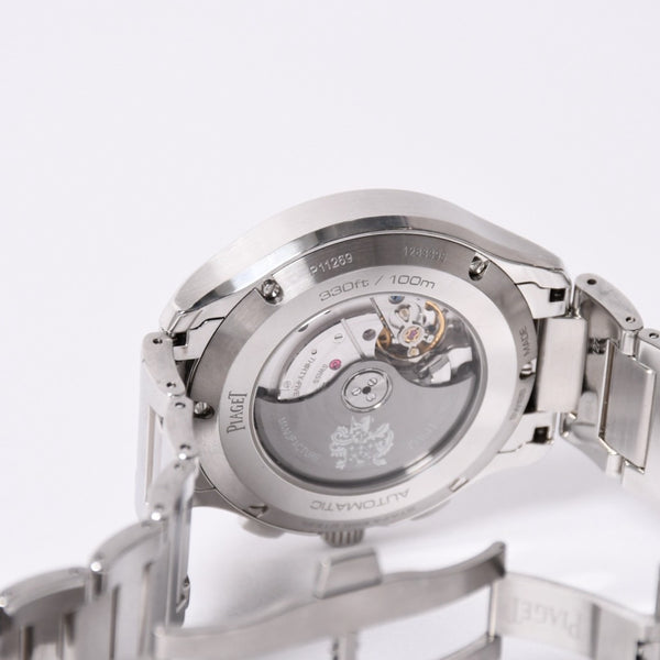 PIAGET Polo Watch Weight Approx. 162.56g G0A41006 Blue Dial Automatic Chronograph Stainless Steel Good Condition Used 4a001788