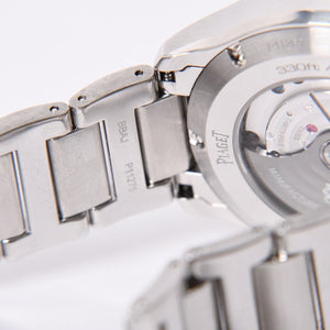 PIAGET Polo Watch Weight Approx. 162.56g G0A41006 Blue Dial Automatic Chronograph Stainless Steel Good Condition Used 4a001788