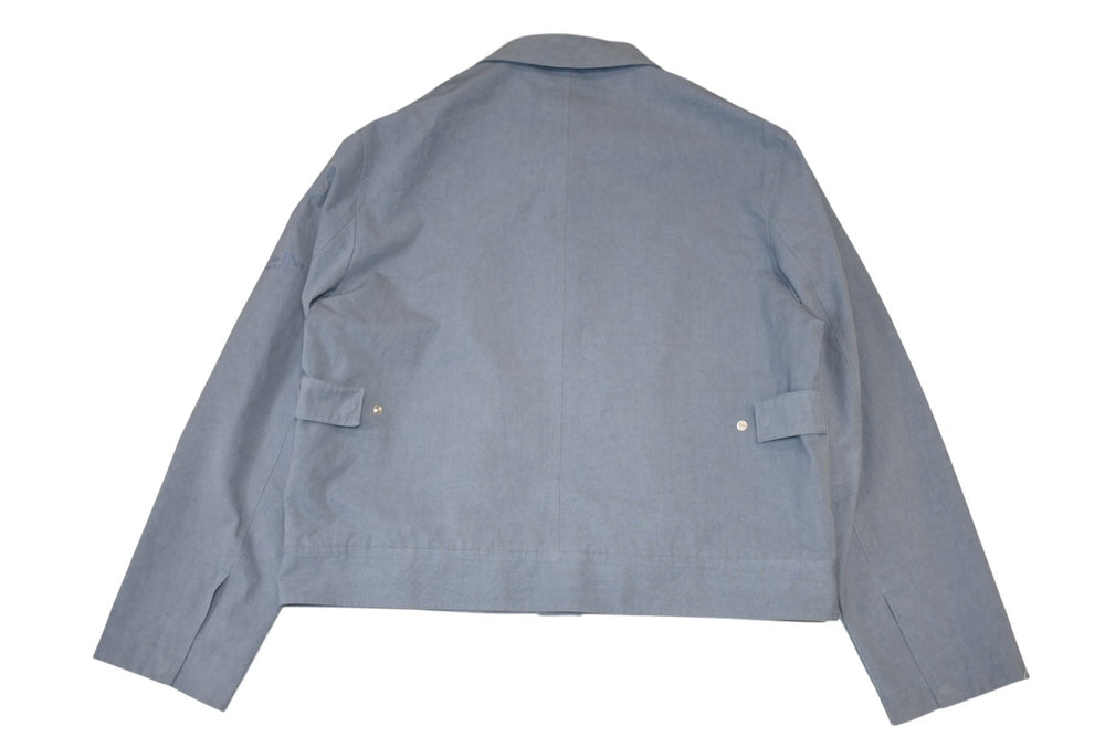 新品同様 Dior ディオール Couture クチュール コットンジャケット 313C401A5673 サイズ56 ブルー コットン バックル 中古 4b012696