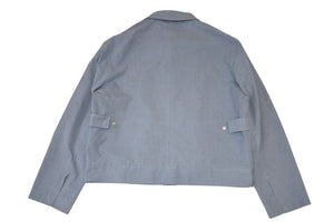 新品同様 Dior ディオール Couture クチュール コットンジャケット 313C401A5673 サイズ56 ブルー コットン バックル 中古 4b012696