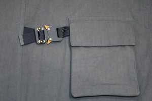 新品同様 Dior ディオール Couture クチュール コットンジャケット 313C401A5673 サイズ56 ブルー コットン バックル 中古 4b012696