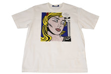 Load image into Gallery viewer, Junya Watanabe MAN ジュンヤワタナベマン Roy Lichtenstein NO THANK YOU. Tシャツ ホワイト サイズL 美品 中古 4b012032