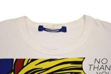 Load image into Gallery viewer, Junya Watanabe MAN ジュンヤワタナベマン Roy Lichtenstein NO THANK YOU. Tシャツ ホワイト サイズL 美品 中古 4b012032
