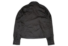 Load image into Gallery viewer, 新品未使用 CHROME HEARTS クロムハーツ クロスボタン 総柄シルク セットアップ シャツ サイズ L 中古 4b012572