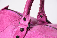 画像をギャラリービューアに読み込む, BALENCIAGA バレンシアガ トートバッグ ハンドバッグ The City ザ シティ ピンク ブロンズ金具 132110 美品 中古 4a005711